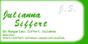 julianna siffert business card